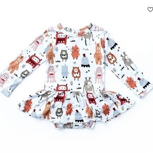 Scaring is caring bamboo bums and roses dress